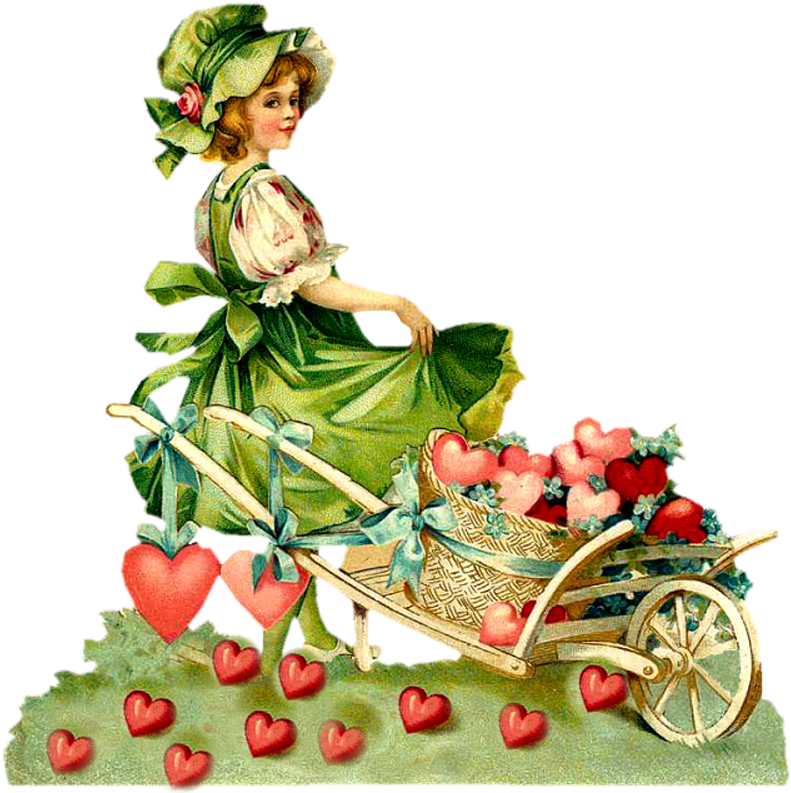 Victorian Die Cut - Valentine's Day Clipart (811x800), Png Download