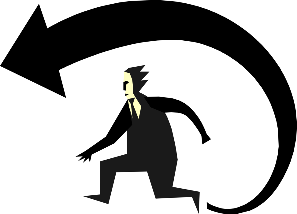 Vector Illustration Of Businessman Indicates Things - Cartoon Clipart (971x700), Png Download
