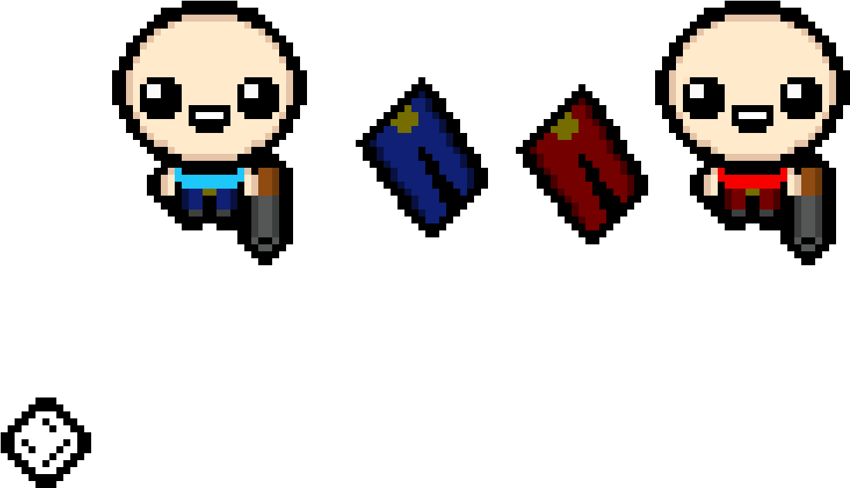 The Binding Of Isaac - Binding Of Isaac Rebirth Personnage Clipart (1240x720), Png Download