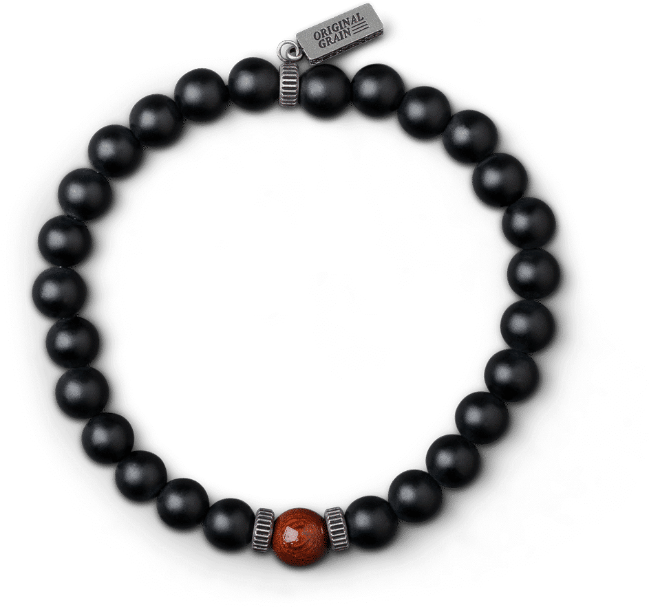 Rosewood Black Onyx Crown Bracelet 8mm - Red Lokai Bracelet Clipart (1024x1024), Png Download