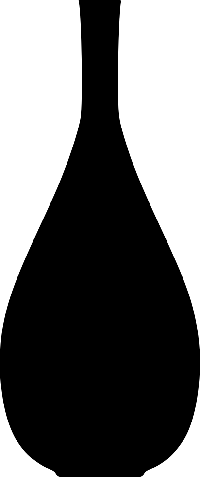 Png File Svg - Vase Clipart (412x980), Png Download