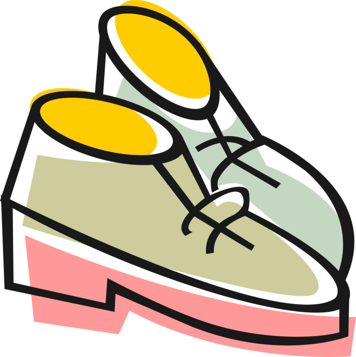 Vector Illustration Of Dress Shoes Fashion Footwear Clipart (698x700), Png Download