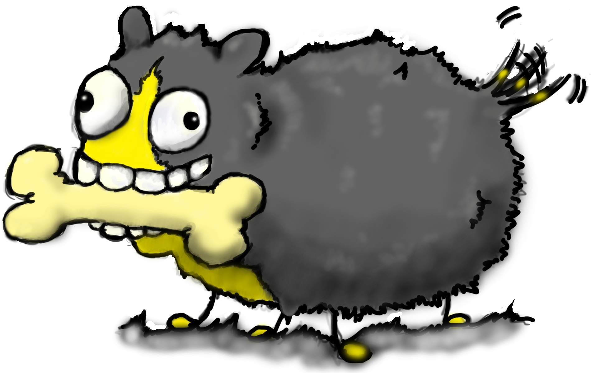 The Luney Bee - Cartoon Clipart (1906x1212), Png Download