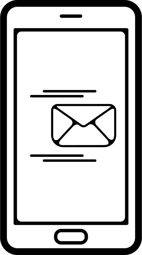Sending Email By Phone Comments - Icon Clipart (546x980), Png Download