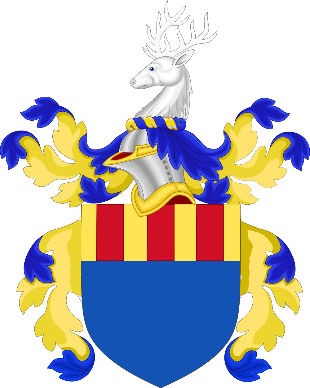 Open - Stamford Raffles Coat Of Arms Clipart (1000x1251), Png Download