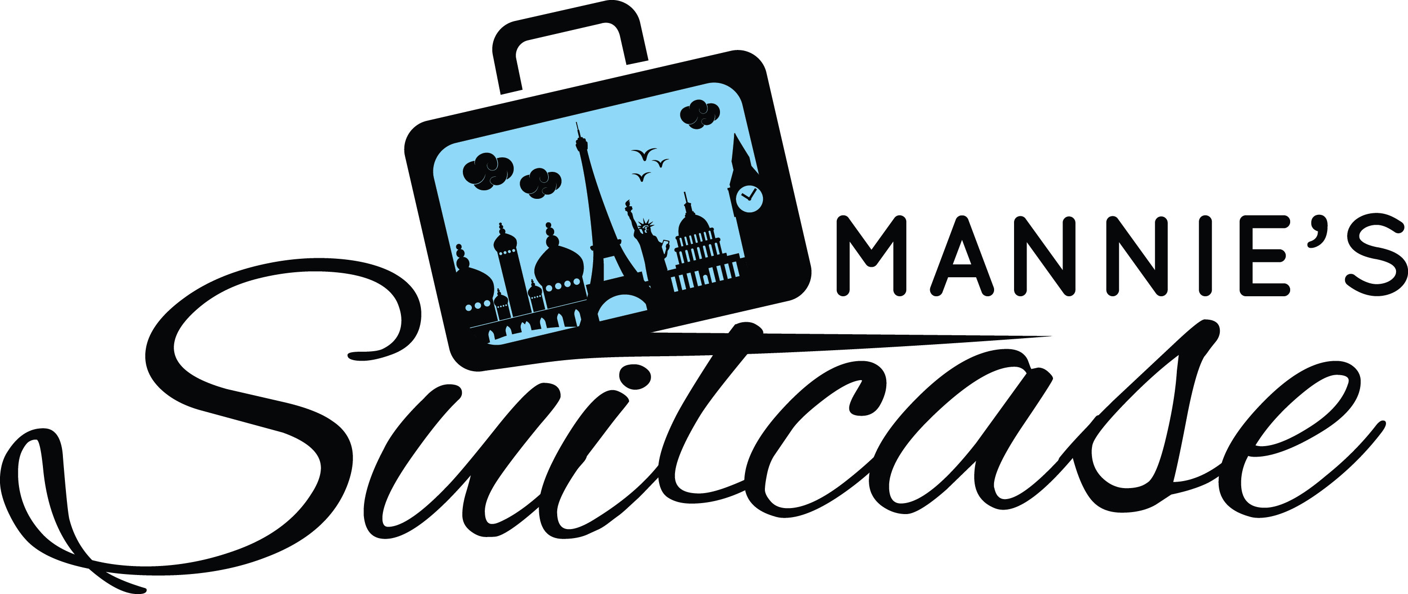 Mannie's Suitcase Clipart (2820x1189), Png Download