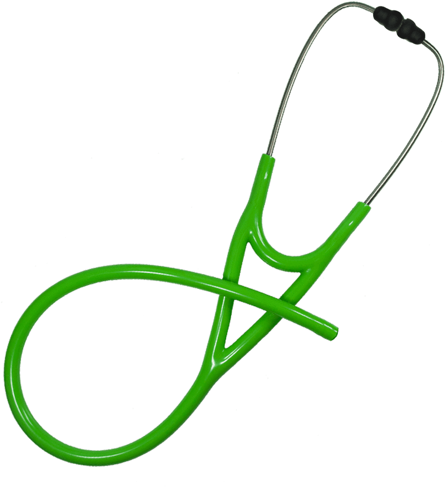 Tubing Only - Stethoscope Tubing - Ultrascope Adult Stethoscope, Clear Design, Clear/burgundy Clipart (1000x1000), Png Download