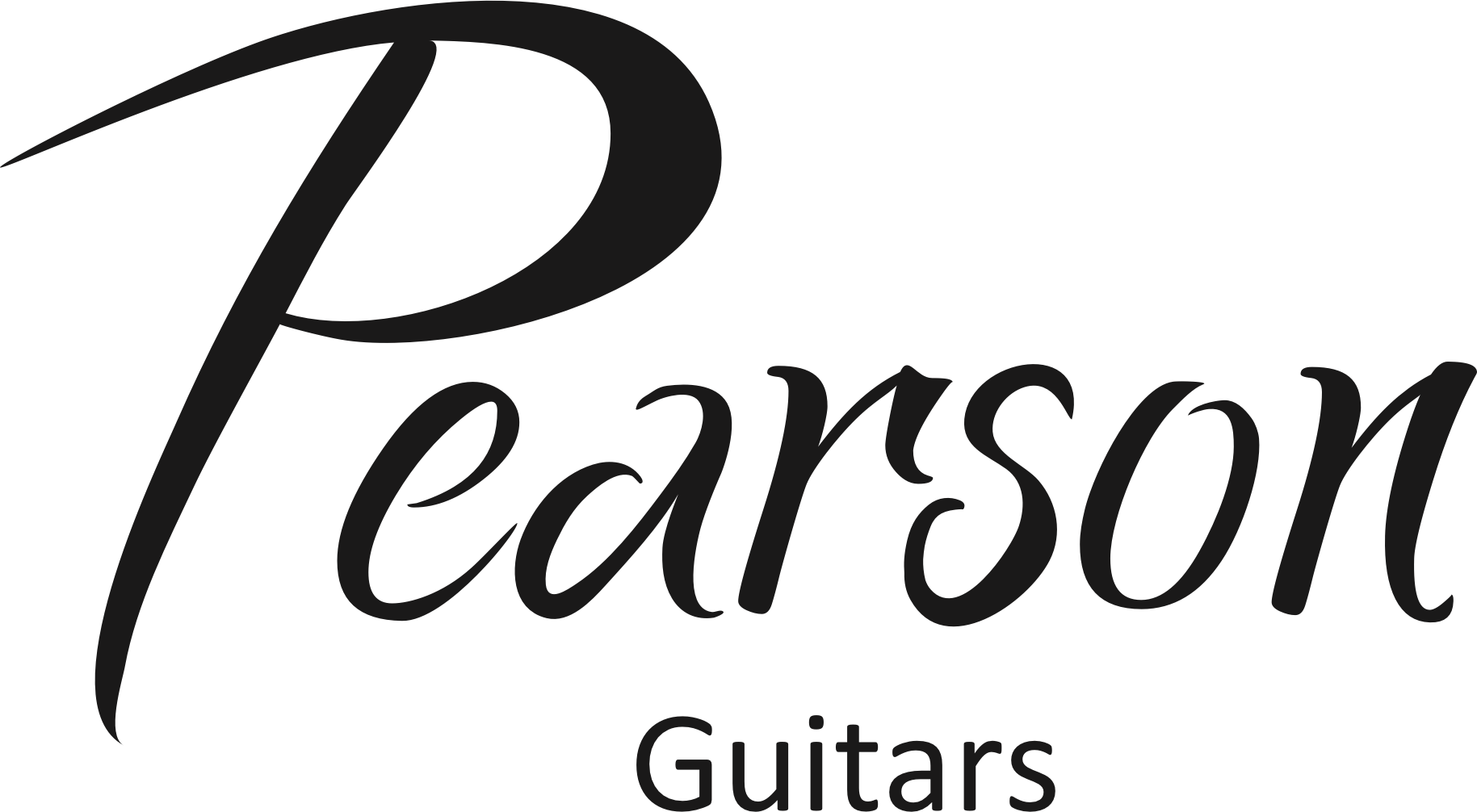 Pearson Guitars Gauteng - Calligraphy Clipart (1829x1006), Png Download