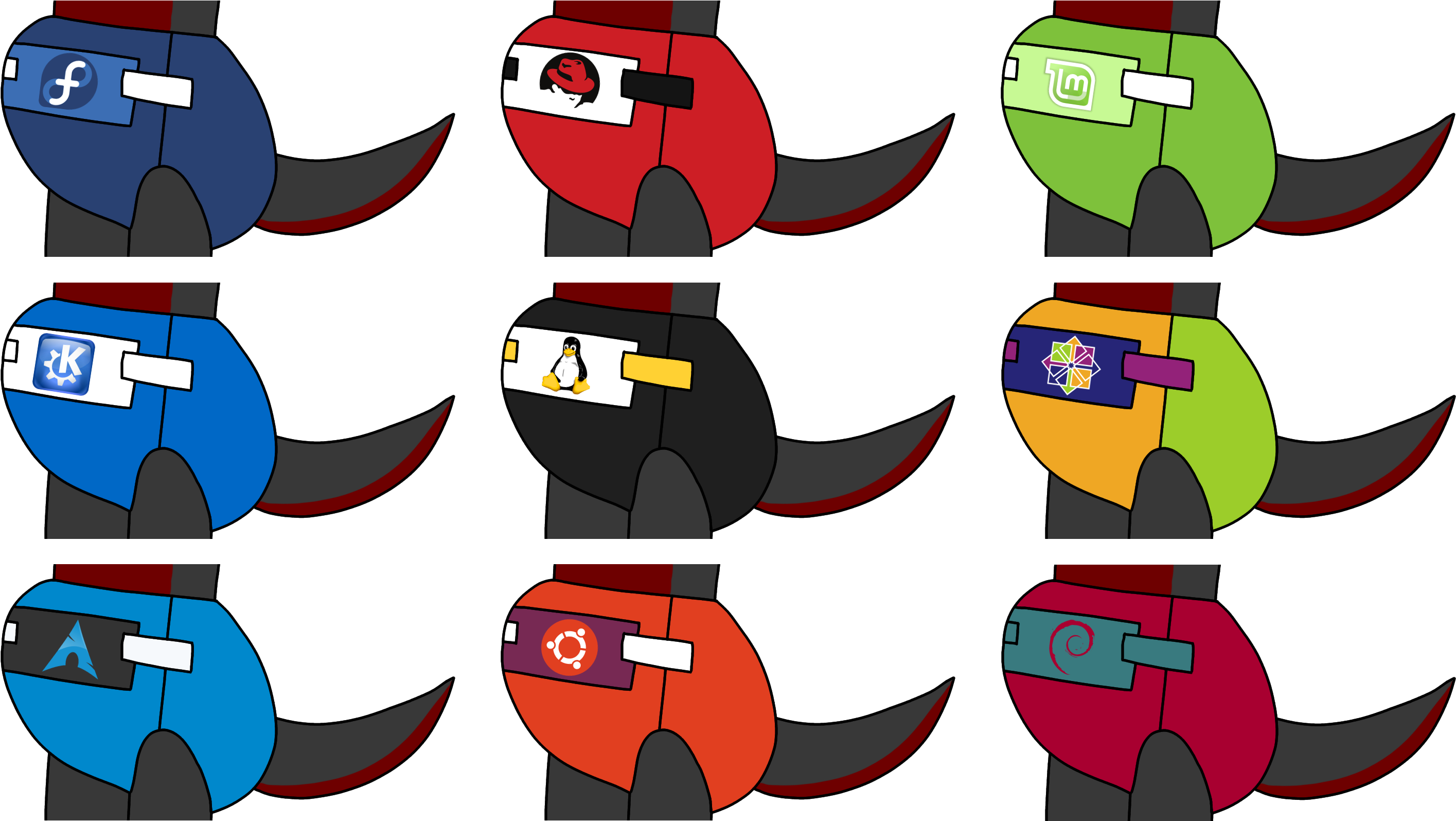 Linux Diaper Icons - Cartoon Clipart (2917x1643), Png Download