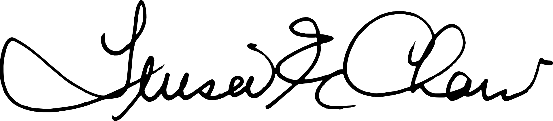 Chaw Executive Director - Calligraphy Clipart (1919x422), Png Download