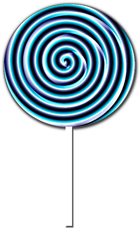 Lollipop Clipart Blue Lollipop - Circle - Png Download (1000x800), Png Download