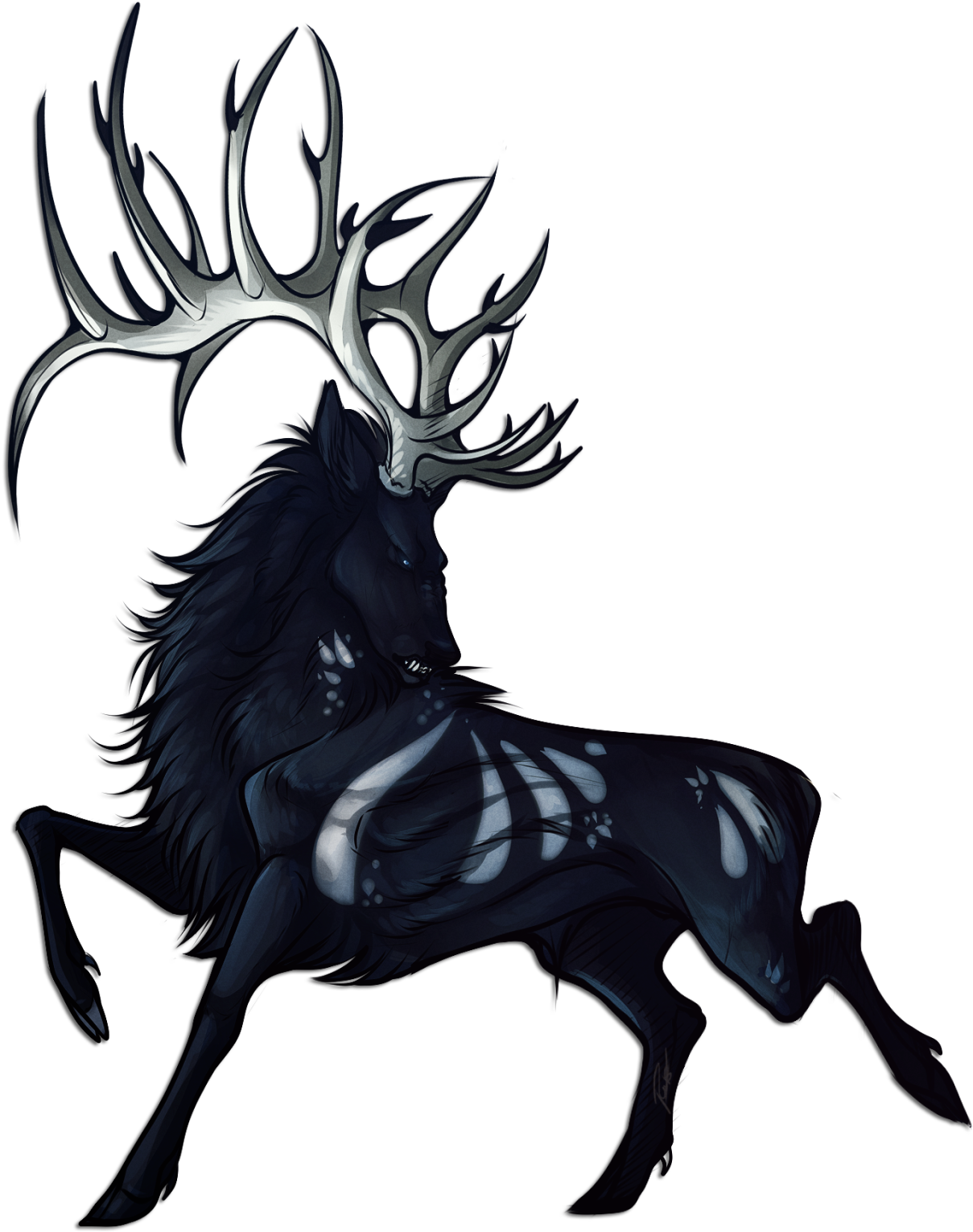 The Wolf - Illustration Clipart (1361x1599), Png Download