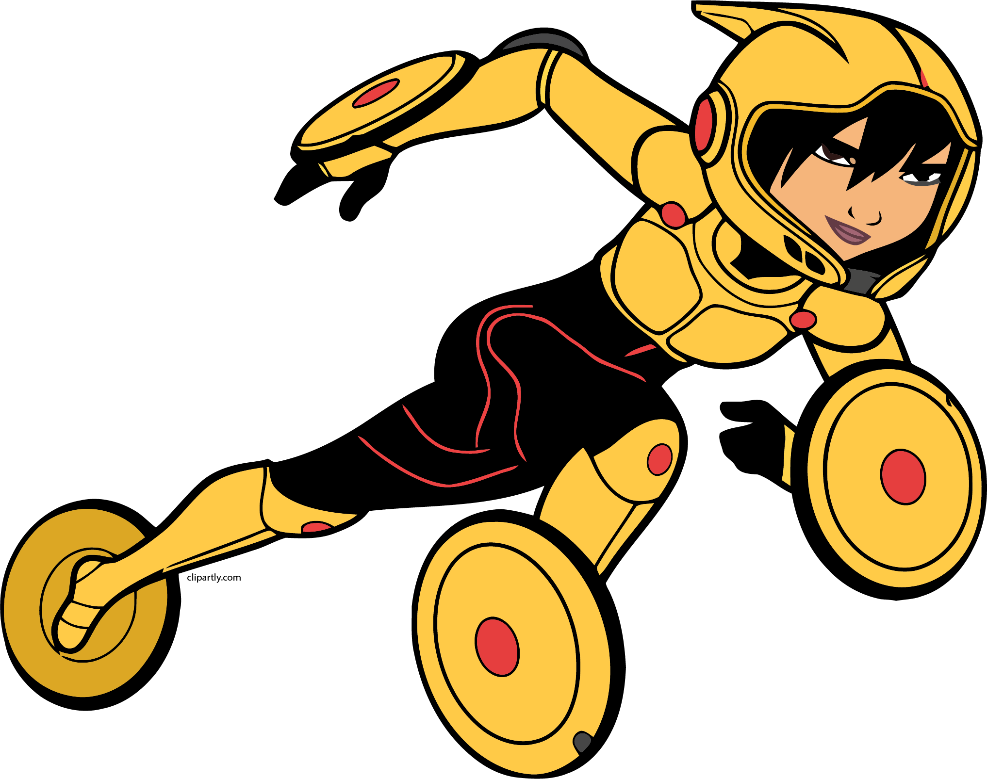 Gogo Tomago Run Png Clipart - Big Hero Characters Coloring Transparent Png (2034x1606), Png Download