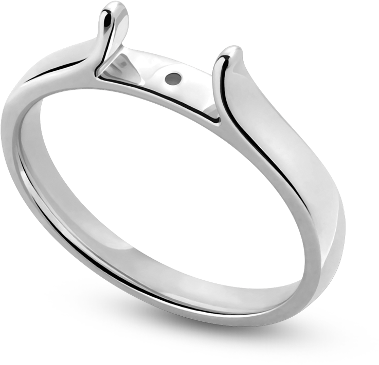 Standard View Of Shpcz23 In White Metal - Engagement Ring Clipart (800x800), Png Download