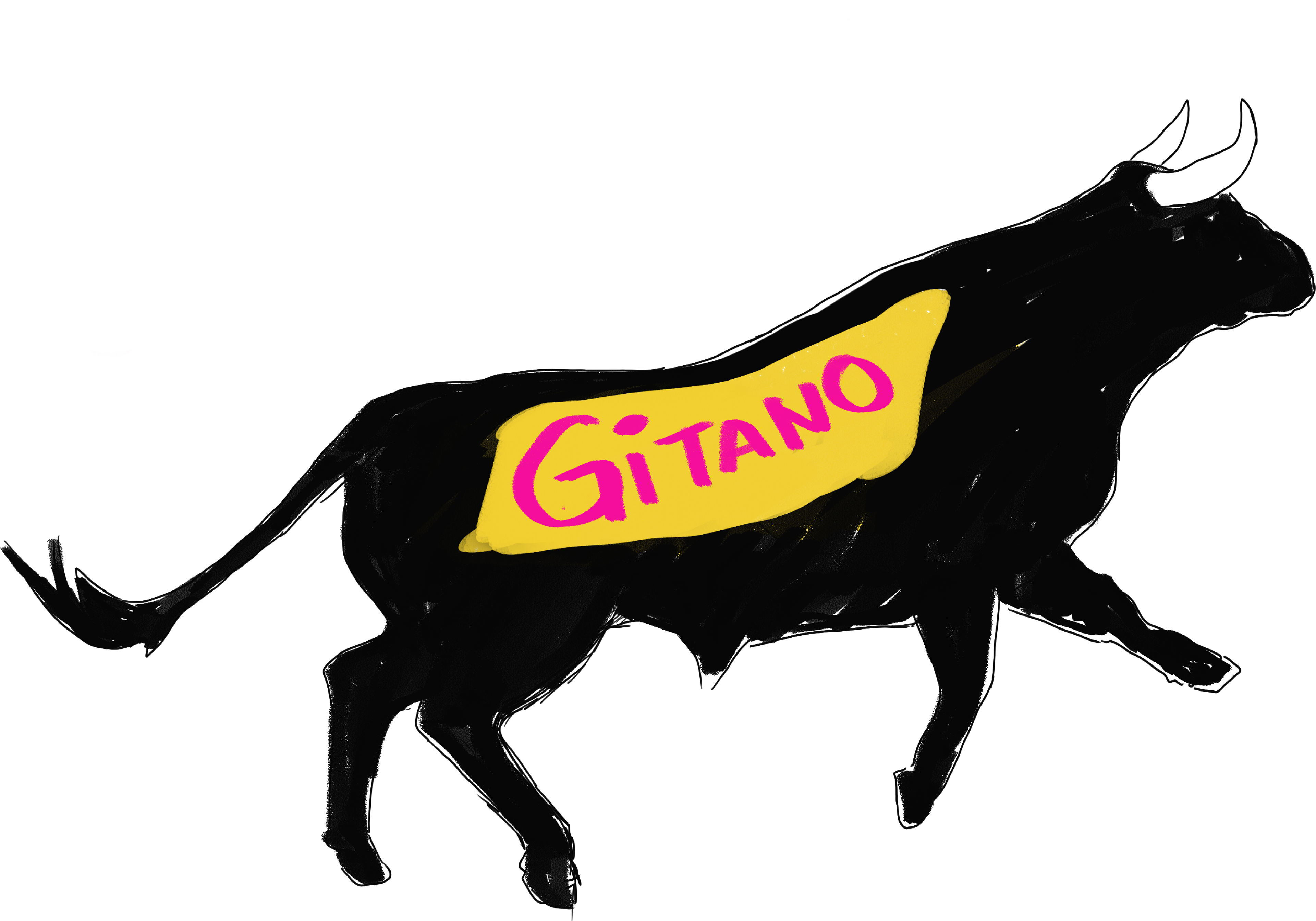 Taller Gitano Logo - Bull Clipart (3840x2689), Png Download