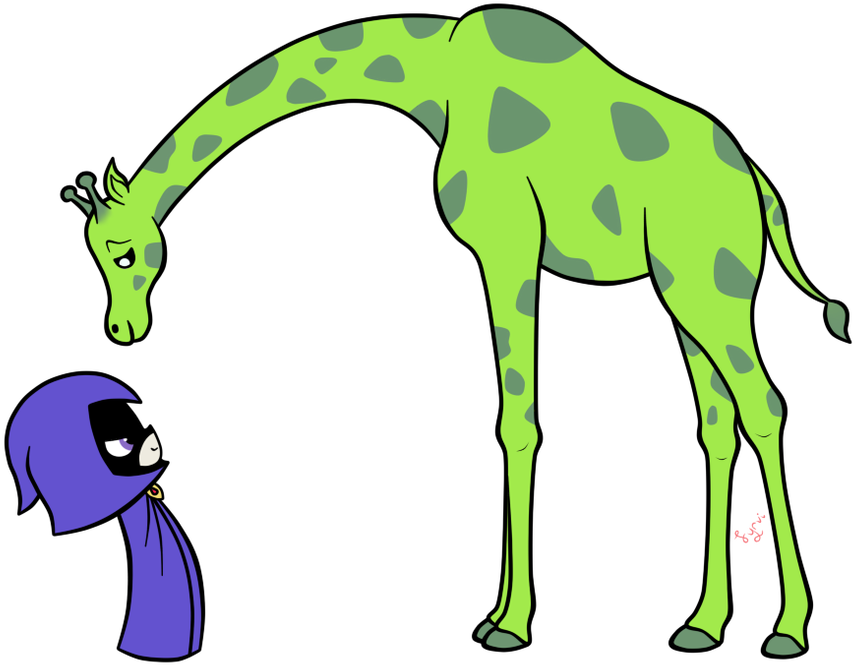 How To Fight Someone Taller Than You - Giraffe Clipart (900x721), Png Download