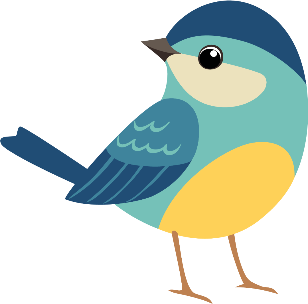 Bird - Illustration Clipart (1079x1080), Png Download