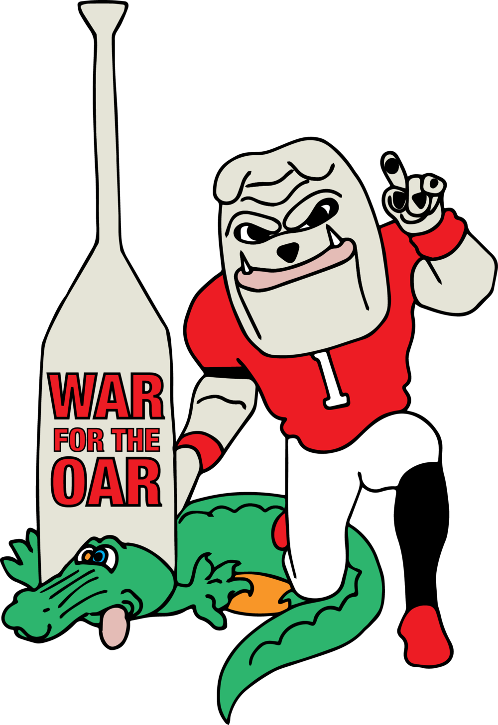 War For The Oar Graphic - Cartoon Clipart (1000x1457), Png Download