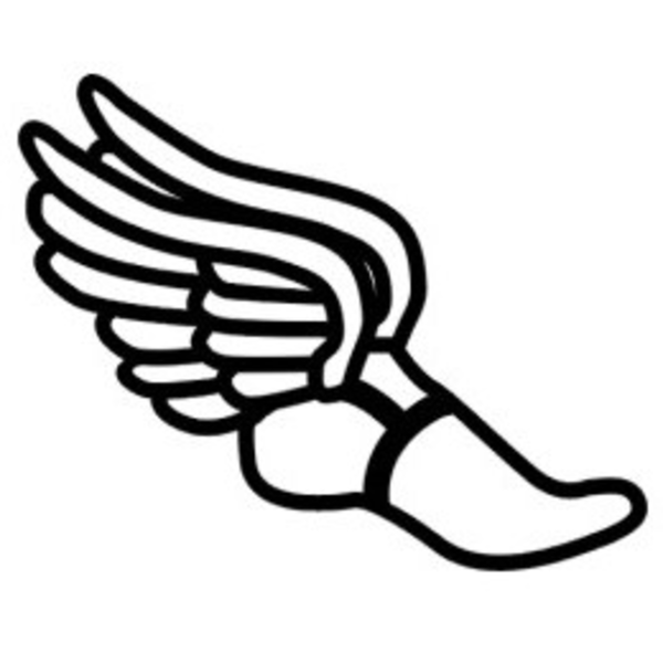 Vector Clip Art Online, Royalty Free Public - Cross Country Winged Foot - Png Download (600x600), Png Download