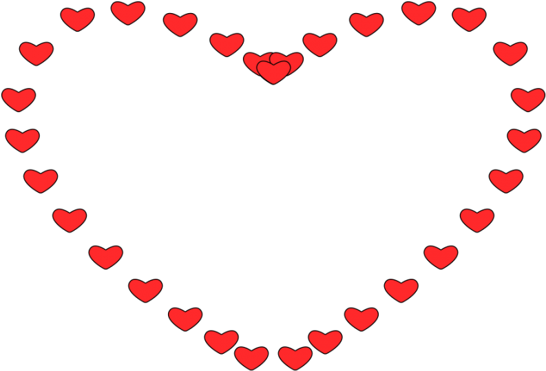 Valentine Heart Png - Png Heart Outline Clipart (900x900), Png Download