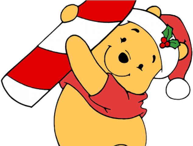 Cartoon Winnie The Pooh Christmas Clipart (640x480), Png Download
