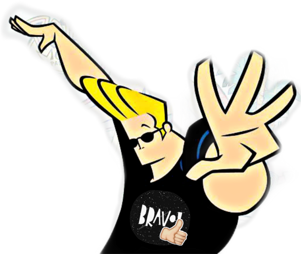 Congratulations Sticker - Johnny Bravo Profile Clipart (1024x863), Png Download