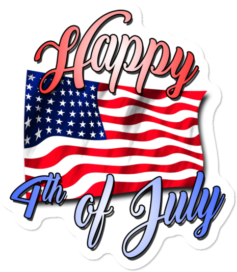 Happy 4th Of July - Illustration Clipart (650x650), Png Download