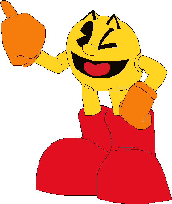 Pac-man Ssb18 - Cartoon Clipart (582x701), Png Download