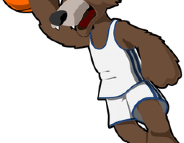 Basketball Clipart Dog - Basketball Animal Players Png Transparent Png (640x480), Png Download