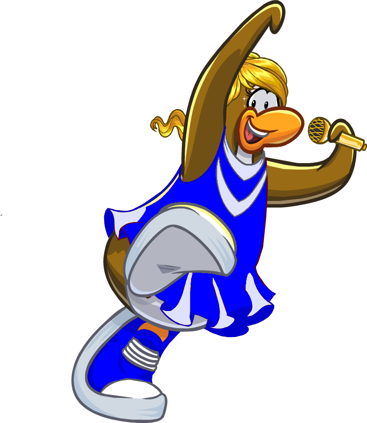 Cheerleader Png - Club Penguin Cheerleader Clipart (747x861), Png Download