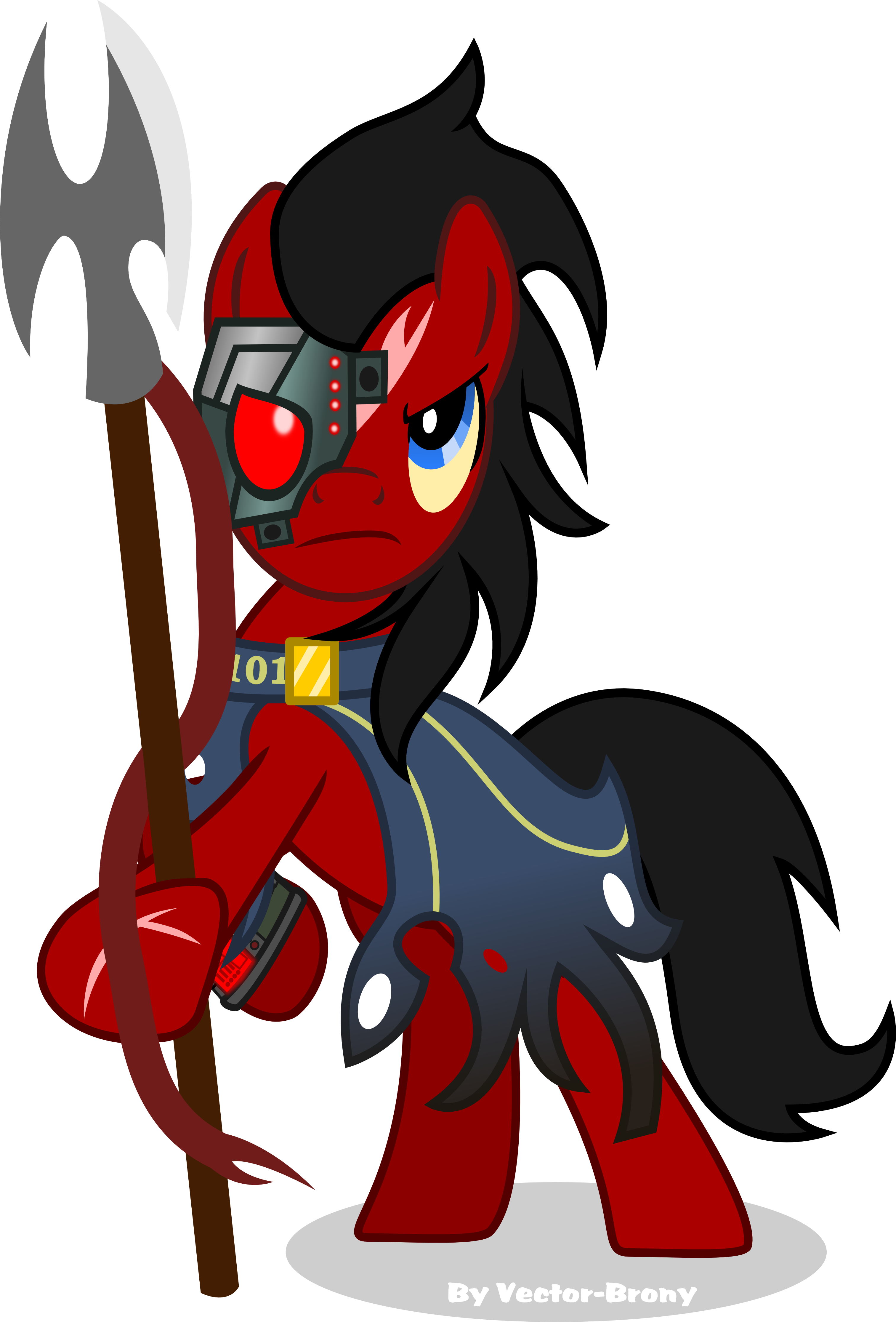 Red Eye By Vector Brony - Red Eye Fallout Equestria Clipart (3025x4462), Png Download