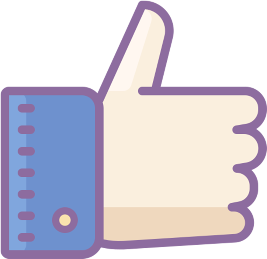 Thumbsup - Thumbs Up Colouring Page Clipart (1000x1000), Png Download