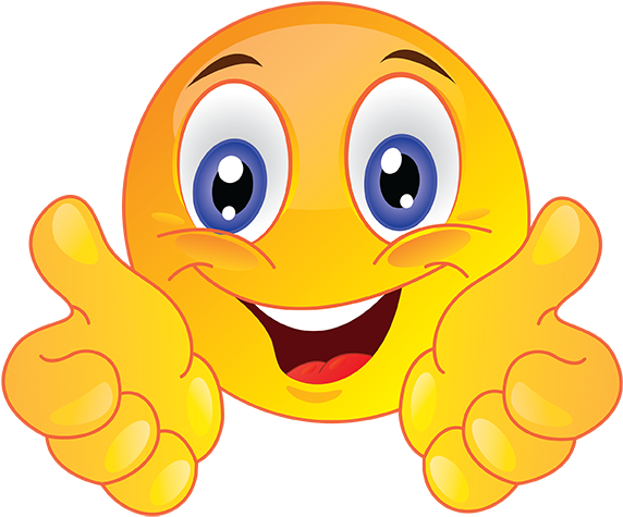Happyfacethumbsup - Smiley Face Clipart (595x595), Png Download