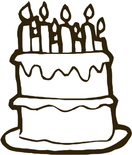 Birthday Cakes - Birthday Cake Cartoon Clipart (945x756), Png Download