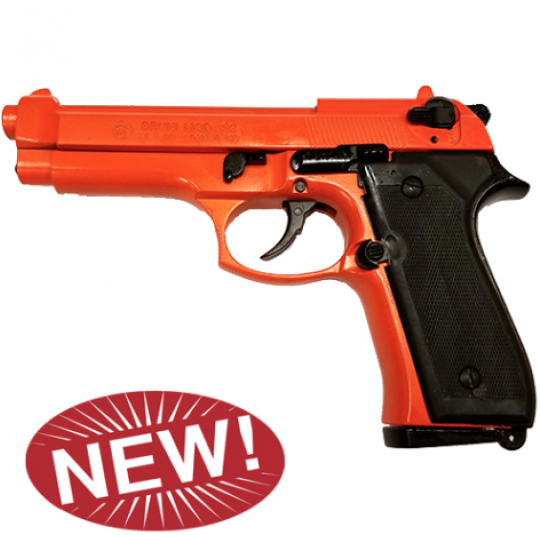Replica M92 Semi Automatic 9mm Blank Gun Orange Finish - Trigger Clipart (539x761), Png Download