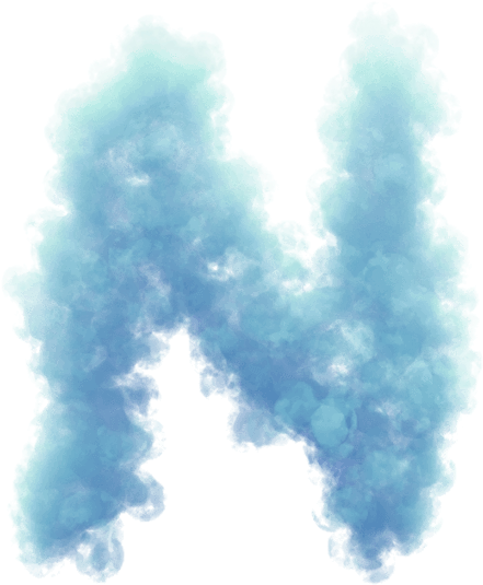 Buy Blue Clouds Font - Painting Clipart (595x595), Png Download