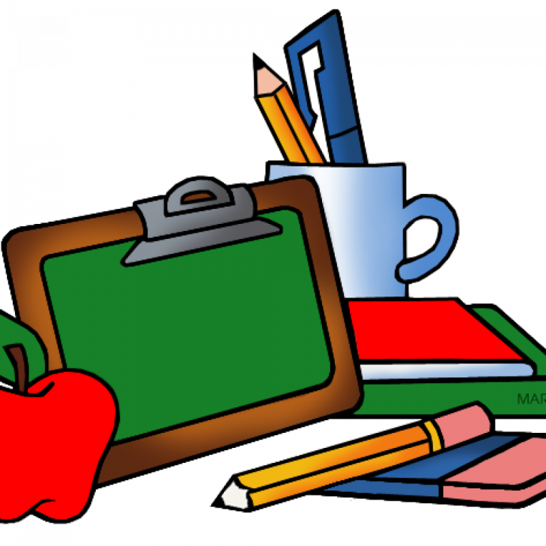Download School Supplies Clipart - School Supplies Clipart Transparent - Png Download (768x768), Png Download