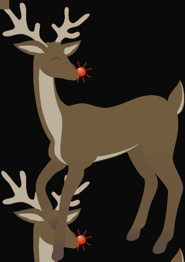 Rudolph Clipart Flashing Reindeer Clipart - Reindeer - Png Download (600x851), Png Download