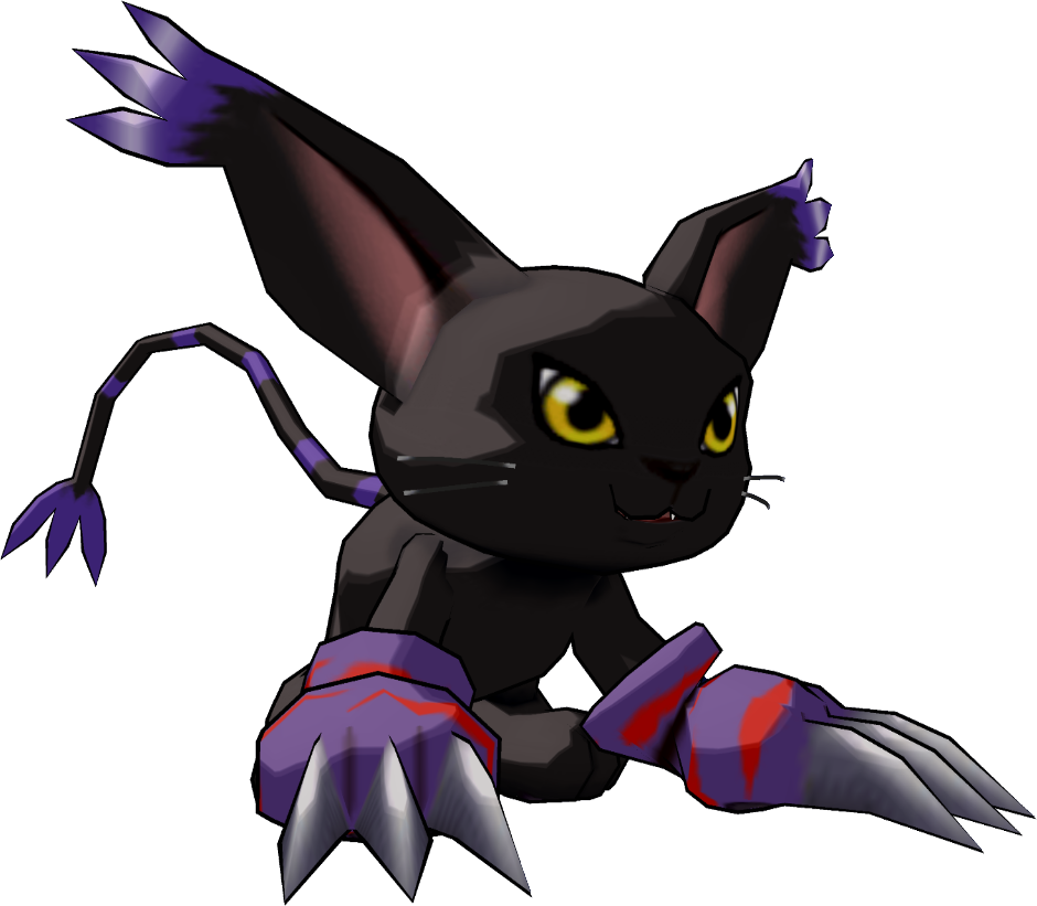 Digimon Clipart White Cat - Cartoon - Png Download (940x821), Png Download