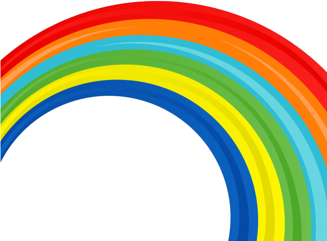 Clouds Clipart Rainbow - Circle - Png Download (640x480), Png Download