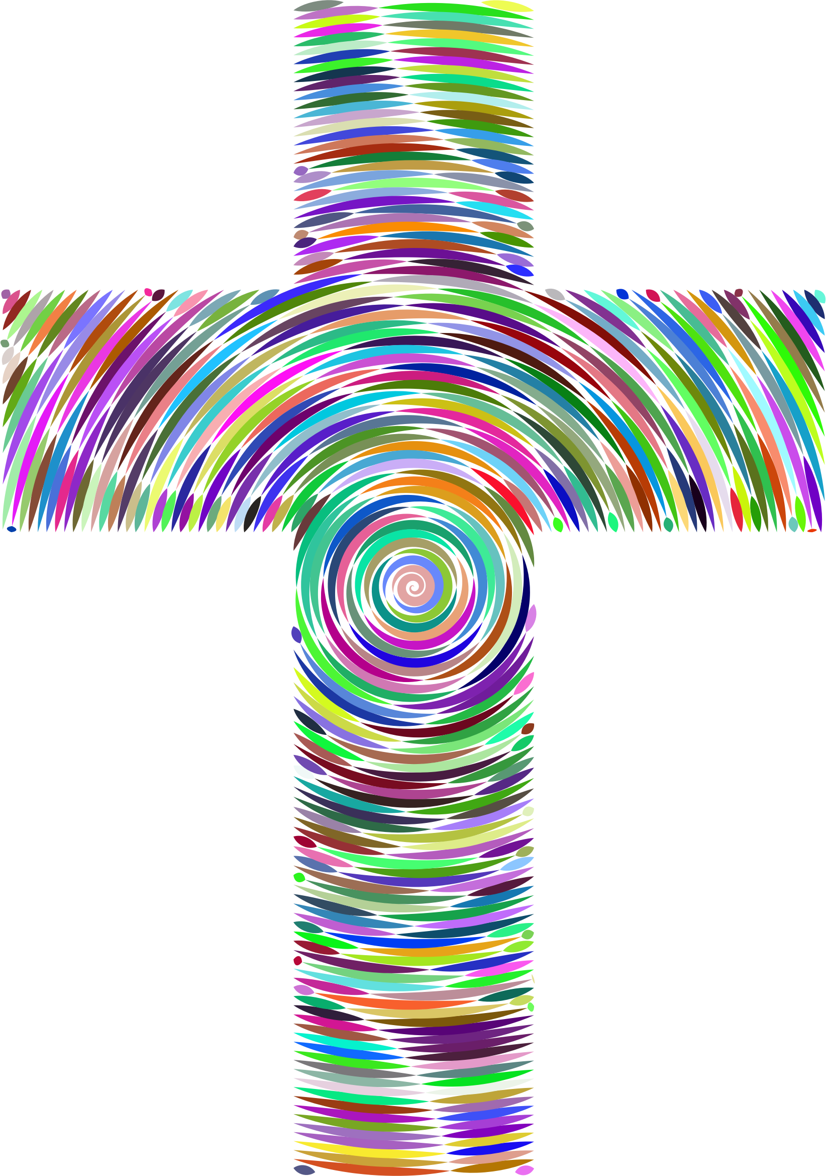 This Free Icons Png Design Of Prismatic Cross Concentric Clipart (1644x2338), Png Download