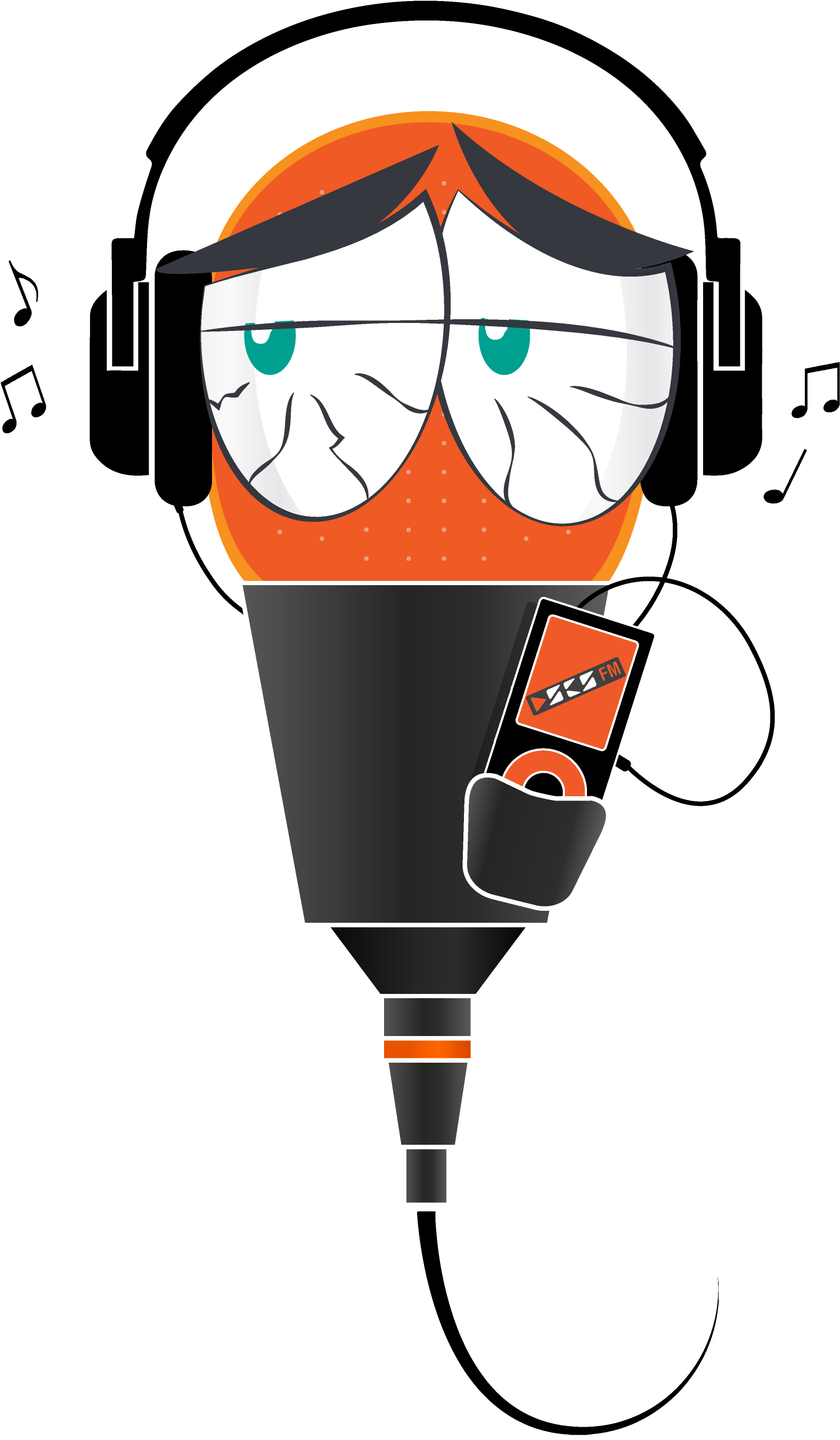 A Project For The Radio Mascot Of School Of Social - Illustration Clipart (3333x3333), Png Download