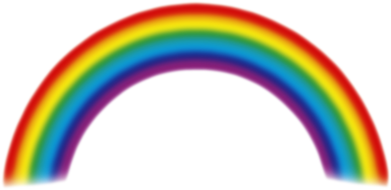 Rainbow Png Transparent Image - Png Transparent Rainbow Png Clipart (800x392), Png Download