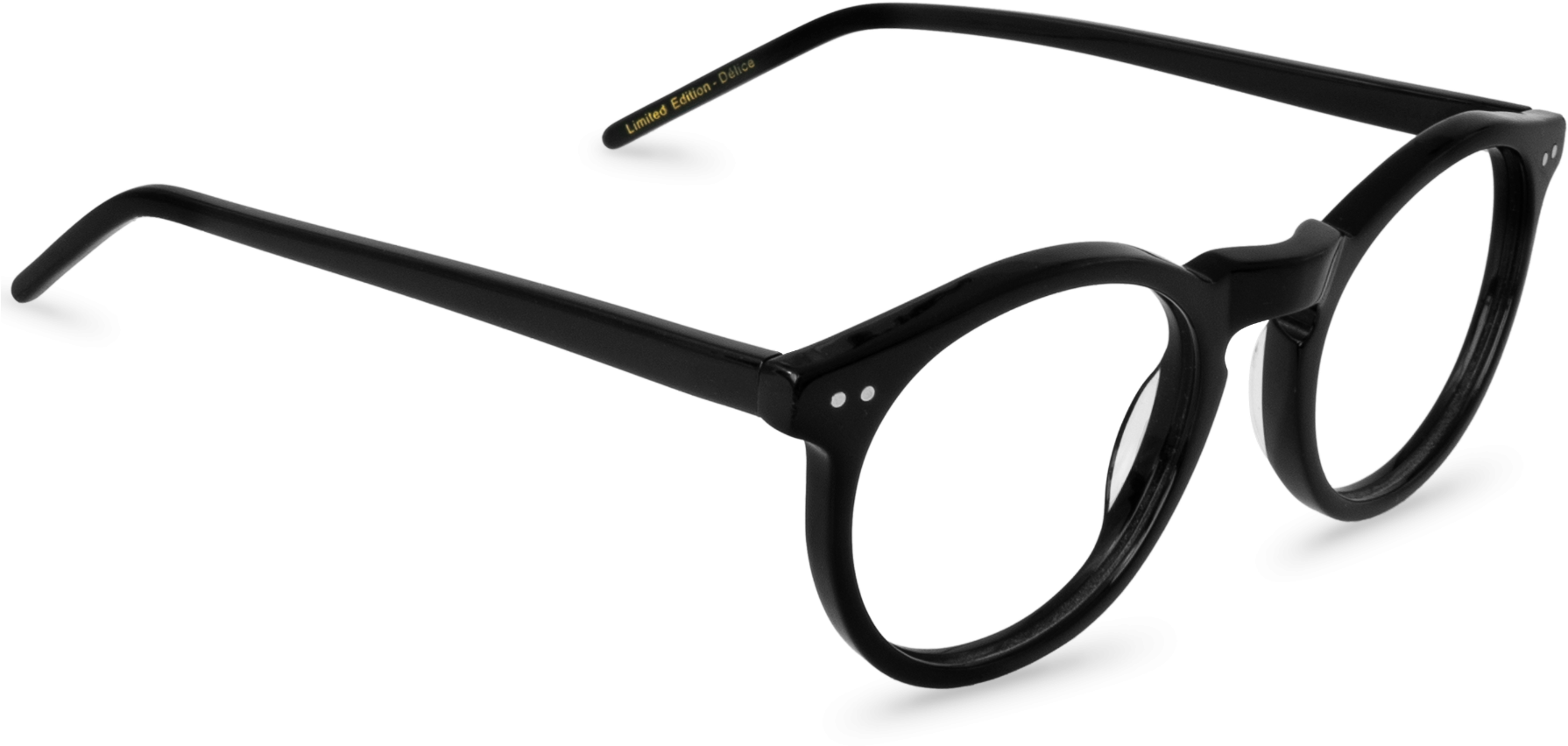 Délice Black - Glasses Clipart (1800x1200), Png Download
