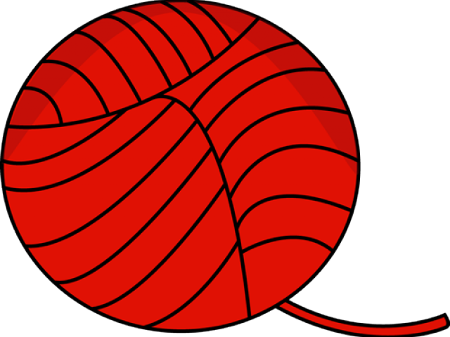 Kittens Clipart Yarn Clip Art - Ball Of Yarn Clipart - Png Download (640x480), Png Download