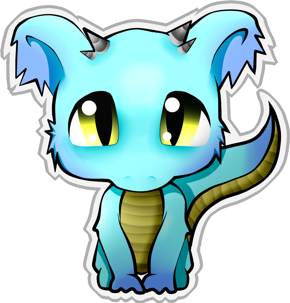 Cute Baby Dragon By Sugarysienna Cute Baby Dragon By - Cartoon Dragon Cute Baby Clipart (966x1009), Png Download