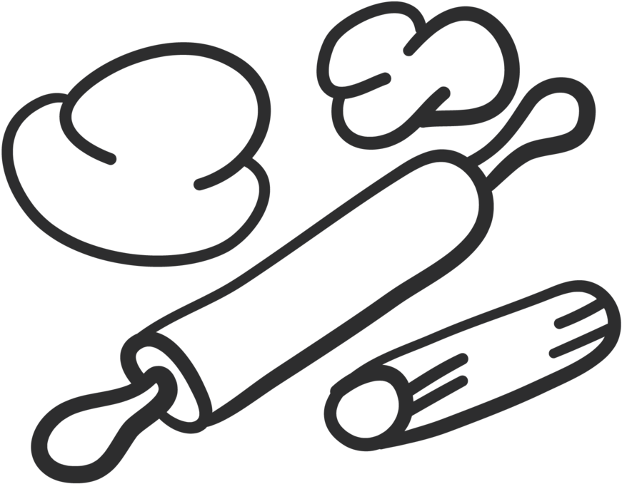 Playdough Clipart Black And White , Png Download - Playdough Clipart Black And White Transparent Png (871x679), Png Download