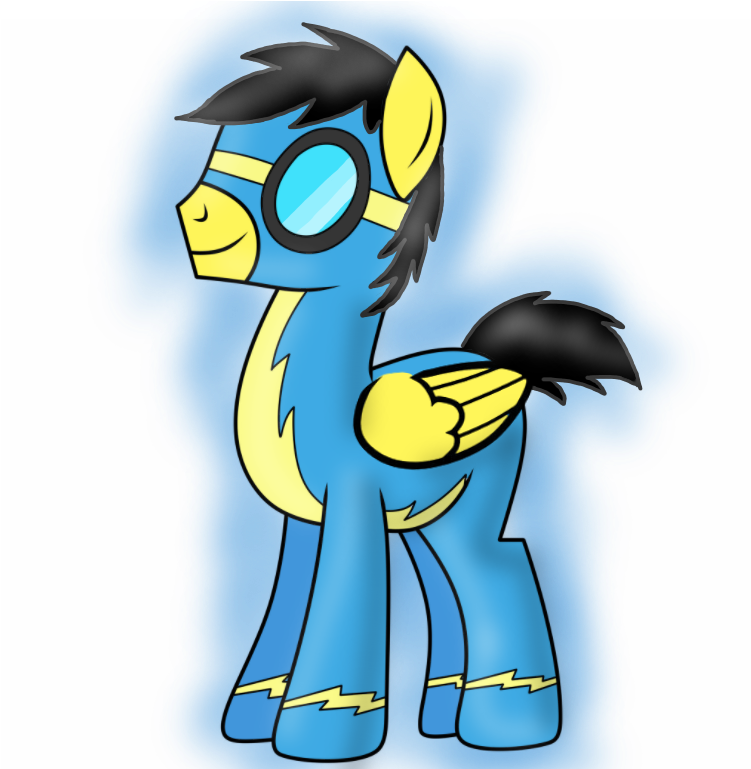 Thunder Burst, Black Outlines, Clothes, Glow, Goggles, - Cartoon Clipart (768x768), Png Download