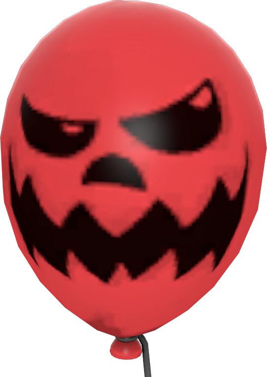 Painted Boo Balloon B8383b - Boo Balloon Tf2 Clipart (541x764), Png Download
