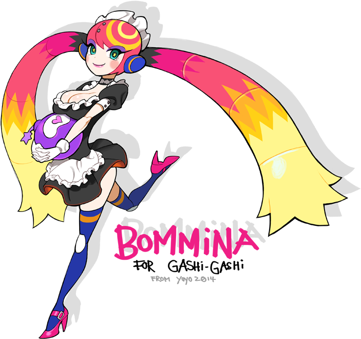 Yoyo - Bommina The Maidroid Clipart (800x718), Png Download